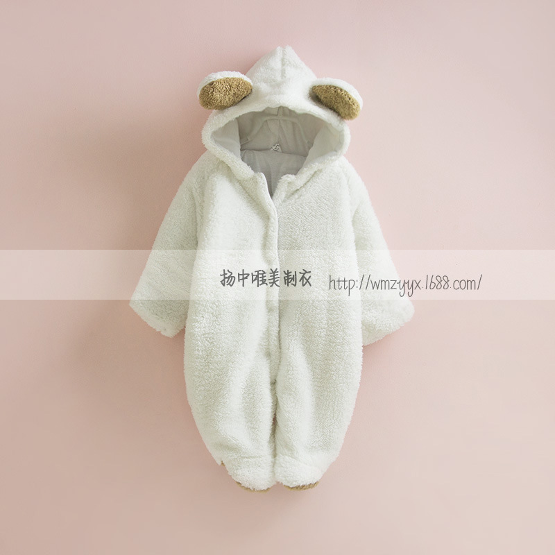千趣會嬰幼兒寶寶秋冬加厚長袖造型連體